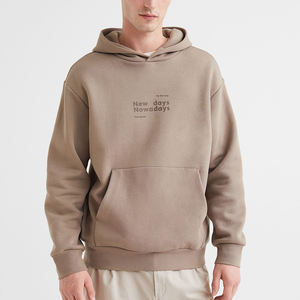 Personalizado 100% poliéster/algodón lavado ácido para hombre Sudadera con capucha pulóver Estilo Vintage de gran tamaño con capucha polar bordado abrigo de invierno con cuentas - Product Image 2