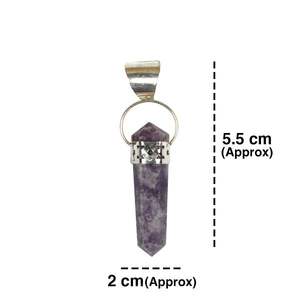 Colgante de ágata de moda Unisex, piedra preciosa de cristal Natural, cuarzo lepidolita con joyería de atractivo espiritual - Product Image 5