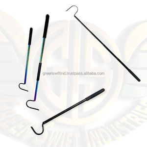 Portable Mini Snake Hook Collapsible Stainless Steel Snake Tongs and Snake & Reptile Hook Retractable Catching Handling Tool - Product Image 3