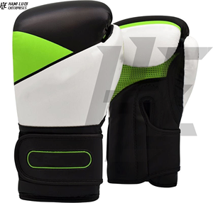 Guantes de boxeo de cuero con logotipo personalizado de alta calidad al por mayor 2024 guantes de entrenamiento de lucha gratis para Karate y Muay Thai - Product Image 4