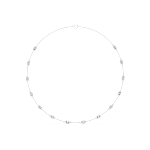 10K White Gold Lumière Diamond Station <b>Necklace</b> Aurora Link Diamond <b>Necklace</b> - Product Image 1