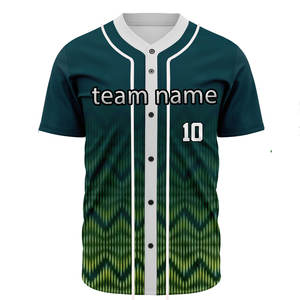 Camiseta de Béisbol Personalizada con Nombre y Número Impresos y Cosidos, 100% Poliéster Transpirable, Talla Grande - Product Image 4