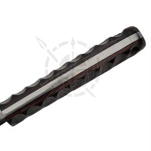 Cuchillo de Caza de Alta Calidad con Logotipo OEM, Acero de Damasco, Mango de Madera, Supervivencia, Camping, Táctico, Orificio para Cordón, Garantía de 3 Años - Product Image 5