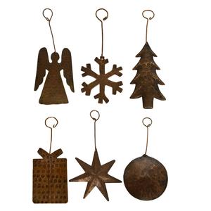 Ornement de Noël suspendu en fer forgé fait main, design personnalisé, finition de haute qualité, décoration de Noël pour arbre de Noël - Product Image 1