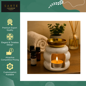 Nuevo Difusor de Aromaterapia Artesanal de Alta Calidad, Quemador de Aceite de Latón y Mármol de Lujo, Ecológico para el Verano - Product Image 2