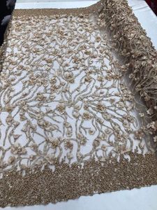 Tissu brodé à la main, Inde, pour la confection de robes, coton perlé, accessoires pour filles, techniques de tissage et de tricot, fournisseur indien - Product Image 2