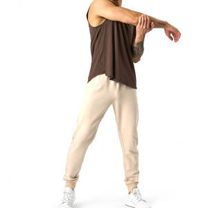 Pantalons de survêtement décontractés pour hommes les plus vendus, coupe ajustée tendance, taille mi-haute, lavage foncé et léger, vêtements confortables - Product Image 3