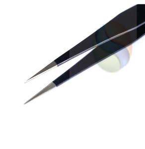 Pinces à extensions de cils de précision de qualité supérieure, outil de beauté professionnel en acier inoxydable, pinces à extensions de cils à ultra-grip - Product Image 5