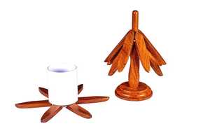 Plateau de voyage en bois Explorers Plateau en bois Planche de service rustique inspirée du voyage pour la maison et la décoration - Product Image 5