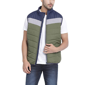 Custom OEM Designs Men's Casual Puffer Vest & <b>Waistcoat</b> Street-wear Warm <b>Quilted</b> Multicoloured Puffer Jacket Breathable - Product Image 3