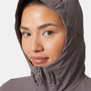 Nueva calidad Premium Sparrow Gre Blaze con capucha para mujer, chaqueta Softshell impermeable, mangas completas, a prueba de viento, para correr al aire libre - Product Image 4