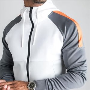 Ensemble de survêtement en molleton à capuche pour homme, coupe classique |   Vêtements de sport et survêtement décontracté personnalisés avec logo pour l'entraînement et le streetwear - Product Image 4
