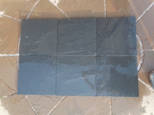 Piedras de decoración Jak, azulejos de piedra de pizarra negra, revestimiento de pared moderno duradero, Interior Exterior, baño, suelo de jardín, Split de Hotel - Product Image 3