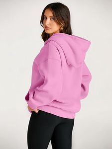 Moda reina mujeres sudaderas con capucha de gran tamaño sudaderas de lana otoño moda 2025 pulóver suéteres ropa de invierno - Product Image 3