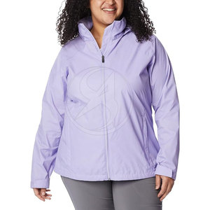 Wholesale OEM Knitted Breathable Cotton Plus Size <b>Women</b> <b>Windbreaker</b> Jacket Custom Made with Custom Color & Logo Polyester/Cotton - Product Image 6