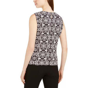 Canotta Stampata Senza Maniche da Donna Calvin Klein Nera Taglia Grande Design Traspirante Senza Spalline - Product Image 2