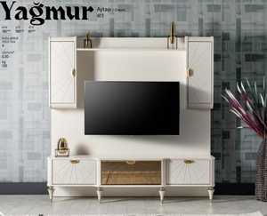 Elegante mueble de TV de madera plegable de estilo europeo para cocina al aire libre, baño, sala de estar, dormitorio, muebles de uso en almacén - Product Image 5