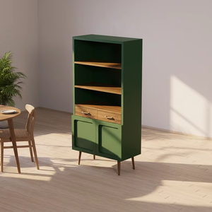 Armario de alta calidad de diseño moderno de madera maciza de teca para muebles de apartamento, muebles para el hogar - Product Image 1