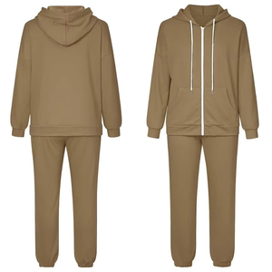 Mujeres 2025 Fitness Otoño Invierno sólido transpirable Slim Fit conjunto de chándal ropa de calle chándales de algodón fino en talla grande - Product Image 6