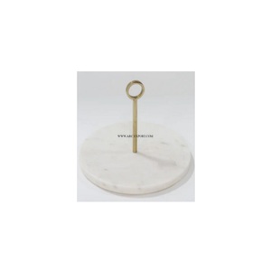 Plateau de table en marbre blanc pour hôtels plateau de service de nourriture meilleure qualité ustensiles de maison et de cuisine de grande taille outils pour l'approvisionnement en gros - Product Image 1