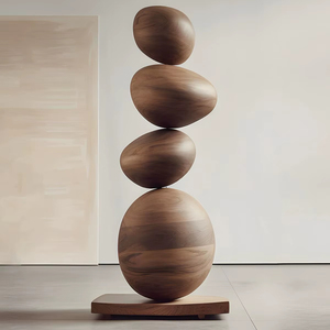 ประติมากรรมไม้หรูหราที่ทำจากไม้สักให้ความสวยงามและความทนทานที่ไม่มีใครเทียบได้สำหรับการใช้งานที่ยาวนาน - Product Image 1