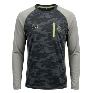 Camisas de Pesca Transpirables UPF 50 para Hombre, de Secado Rápido, con Servicio OEM y MOQ Bajo, en Oferta, Ropa de Pesca Duradera Más Vendida - Product Image 1