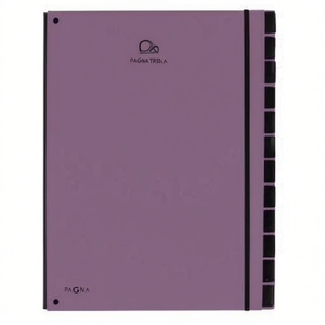 Organizador de Escritorio Laminado con Película de Polipropileno Morado PAGNA TREND con 12 Compartimentos DIN A4 y Bandejas para Archivos de Cartón - Product Image 2