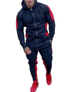 Conjunto Deportivo de Alta Calidad, Chaqueta Cortavientos de Nailon con Franjas Reflectantes para Hombre, Talla Grande, Dos Piezas, 2026 - Product Image 2