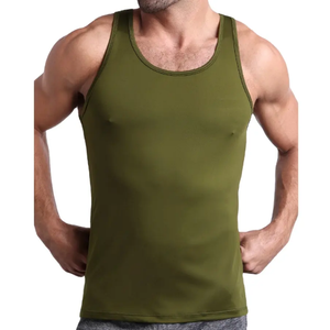 Camiseta sin mangas para hombre/Diseño OEM Camiseta sin mangas deportiva de verano de alta calidad para hombre Equipo de gimnasio de fitness de secado rápido-Personalizable - Product Image 1