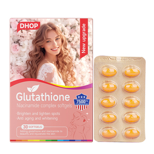 GMP,スキンホワイトニングソフトゲルカプセル女性用L-グルタチオンホワイトニングピルカプセルソフトゲルアンチエイジングサプリメント - Product Image 1