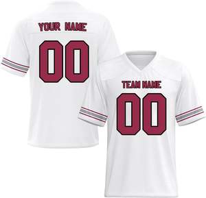 OEM personalizado sublimado poliéster malla fútbol Jerseys transpirable de secado rápido de talla grande al por mayor Club uniformes estilo americano - Product Image 2