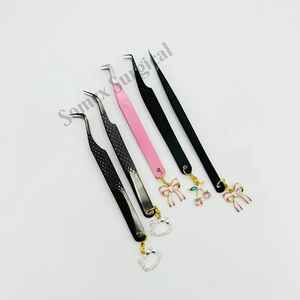 Servicios Profesionales OEM para Pinzas de Extensión de Pestañas de Acero Inoxidable de Precisión SOMEX SURGICAL con Elegantes Adornos para Pinzas - Product Image 6