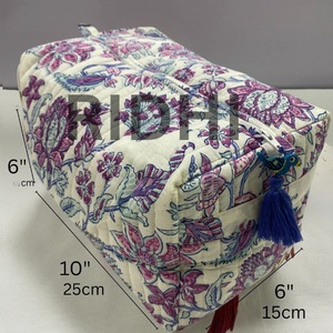 Sac fourre-tout matelassé en coton écologique bleu pétale, grand format, avec fermeture éclair, réutilisable, imprimé sur mesure, idéal pour les courses et les voyages (vente en gros) - Product Image 2