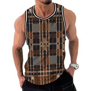 Camisetas sin mangas de gimnasio de algodón 100% de alta calidad, diseño de cuello redondo de secado rápido, ropa deportiva transpirable, camiseta sin mangas de Color de tamaño personalizable - Product Image 5