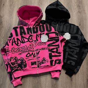 Sweat à capuche zippé personnalisé en gros 100% coton sweat-shirt d'hiver avec impression sweat à capuche imprimé personnalisé de haute qualité - Product Image 4