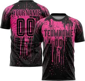 ชุดเครื่องแบบเล่นฟุตบอลแบบแห้งเร็วชุดเสื้อเจอร์ซีย์ฟุตบอลและกางเกงขาสั้นสำหรับทีมกีฬาสโมสรของชายหนุ่มออกแบบได้ตามต้องการ - Product Image 2