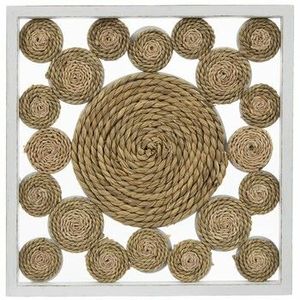Rope Art Shadow Box Spiral Design and Geometric Shapes Natural Fiber Wall Hanging Handmade Rope Artwork for Modern Home Decor - Product Image 1