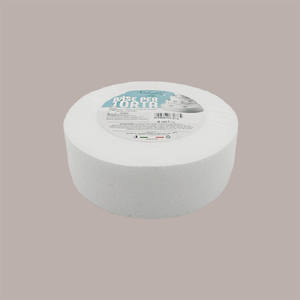 Plateaux à gâteau réutilisables en polystyrène blanc, diamètre 15 cm et hauteur 5 cm, pour anniversaire, lot de 10 pièces - Product Image 1