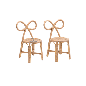 Silla de mimbre de Estilo Vintage para niños, diseño minimalista natural ecológico para bebés y niños, sala de estar - Product Image 3