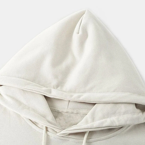 Pull à capuche confortable pour hommes en tissu polaire de coton imprimé à motif solide Sweats à capuche et sweat-shirts pour hommes à col à capuche - Product Image 3