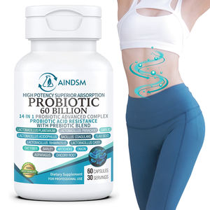 Cápsulas de Probióticos Personalizables, 50 Mil Millones de UFC, Suplemento de Cápsulas Probióticas para la Salud Intestinal, Cápsulas de Prebióticos Digestivos - Product Image 1