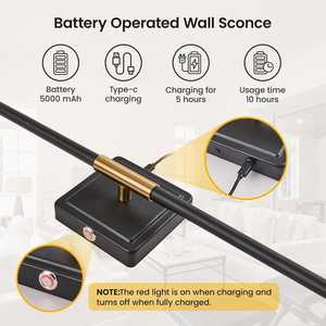 Confezione da 2 da 28 pollici moderna applique da parete in oro da 3 luci per bagno a LED con finitura acrilica e lampade Vanity in vetro latte - Product Image 3