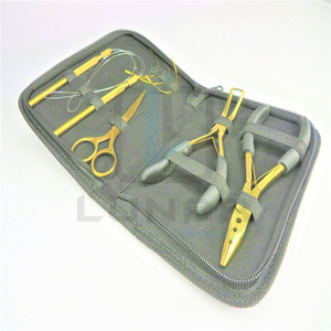 Kit de herramientas de extensión de cabello, Alicates de agarre de mango suave en Color Plasma dorado con etiqueta personalizada gratis, novedad de 2023 - Product Image 2