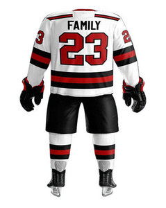 Maillot de hockey sur glace tendance à imprimé numérique personnalisé avec logo d'équipe, respirant, 100 % polyester, vente en gros - Product Image 3