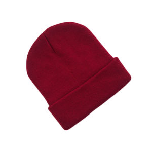 2025 gros bonnet brodé avec Logo personnalisé classique acrylique crâne à revers Jacquard Slouchy hiver bonnets pour garçons - Product Image 2