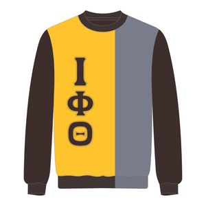 Iota Phi Theta Gold 3 Tone Divine Nine Knit Sweater Ropa de fraternidad griega Ropa de invierno de calidad premium - Product Image 2