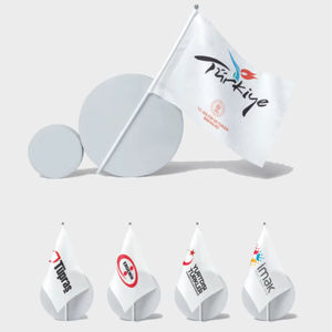 Organización que agita a mano Rally Waving Match Fan con bandera de palo Envío mundial de alta calidad - Product Image 1