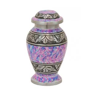 Urne en laiton de luxe finition en marbre petit jeton de crémation en métal pour cendres adultes produits funéraires et fournitures de crémation - Product Image 3