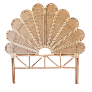 Tête de lit en osier en forme de fleur en rotin naturel rustique Vintage 100% avec panneau de Style en bois pour décor d'hôtel à la maison Vietnam - Product Image 1