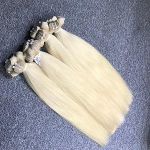 Venta CALIENTE 100% Extensiones de cabello humano Rubio crudo de Vietnam Paquetes rectos de hueso de la mejor calidad Estilo de onda HD Encaje Precio al por mayor - Product Image 4